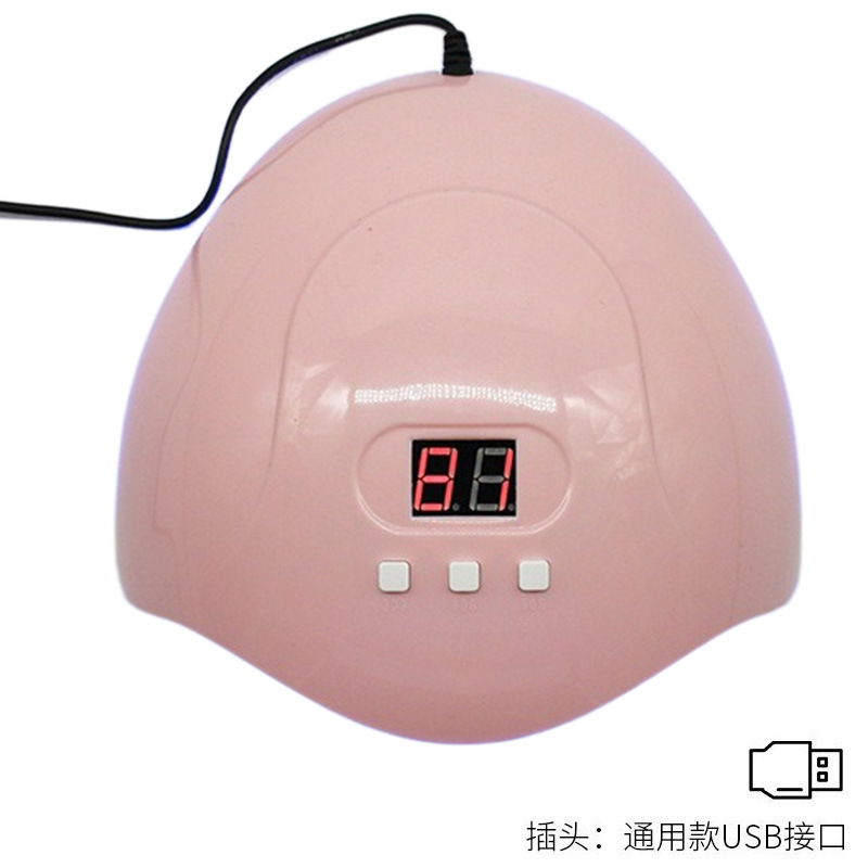 Luz de manicura transfronteriza 52W conveniente mini manicura luz de horno USB conector arco manicura luz de terapia de luz herramientas de manicura