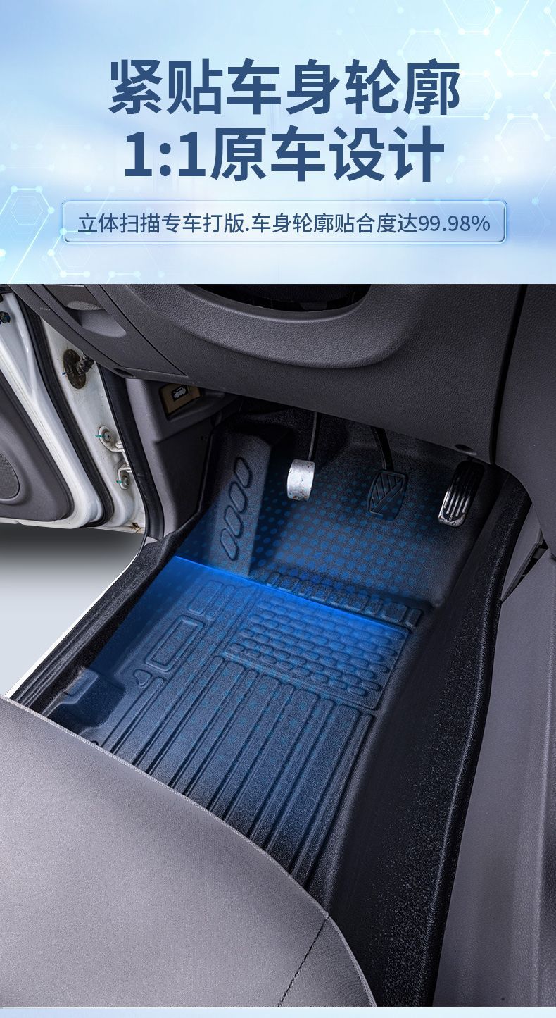 Suitable for Wuling Hongguang S Floor Mats Surrounding Special Hongguang S3 Five-Seven Seat Wear-Resistant Tpe Car Floor Mats Trunk Mat