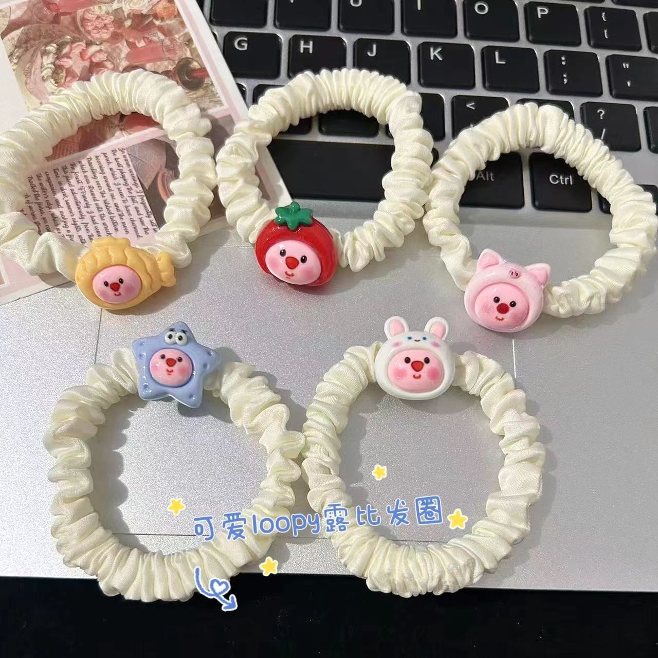 머리끈 4종 '혼합머리'