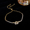 Crystal, adjustable zirconium, advanced bracelet, cute jewelry, light luxury style, high-quality style