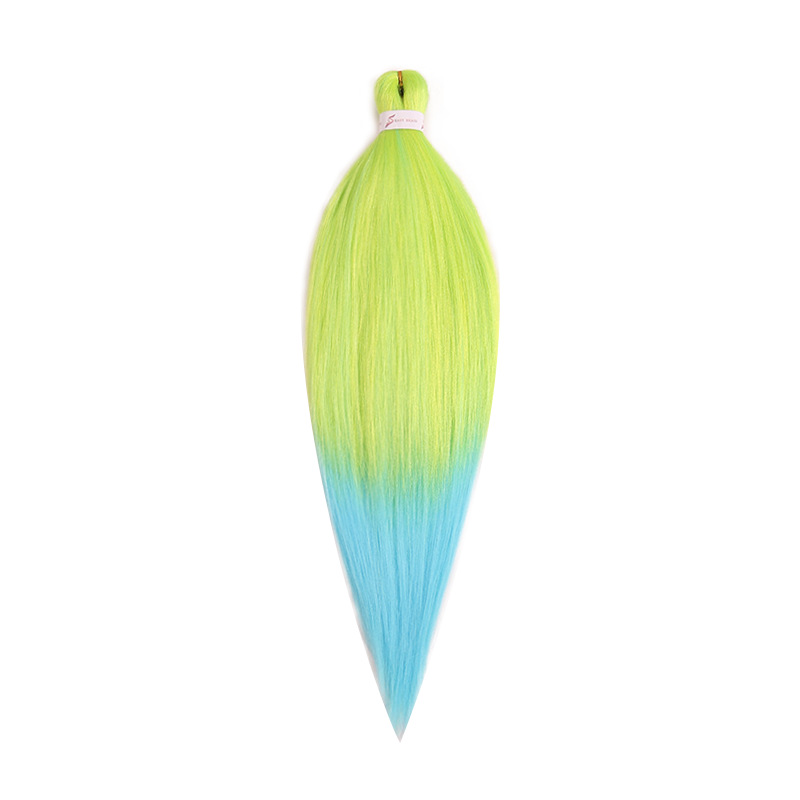 EZ Trenza PVC ignífugo a baja temperatura fibra multicolor flojo gran ganchillo de trenza fábrica de cabello recto un cabello
