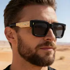 New Stylish Square Frame Sunglasses for Men Retro Premium Outdoor UV Protection Shades