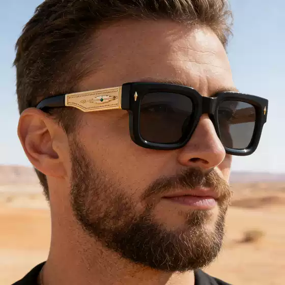 New Style Square Sunglasses for Men Vintage Retro Fashion UV Protection Outdoor Driving Shades