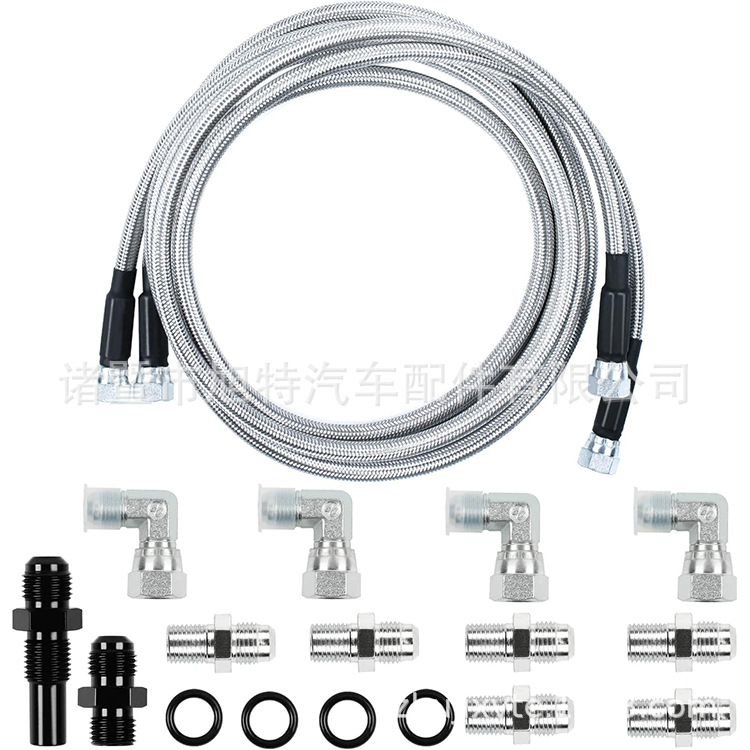 Automobile gearbox oil cooling pipe Teflon stainless steel wire 70 inch gearbox cooling hose