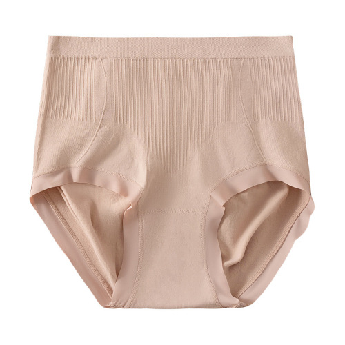 7A Anti-bacterial High-waist Seamless Abdominal Control Pants with Thigh-lifting and Anti-show-through, Morandi Color Series for Plus-size Women's Triangular Underwear