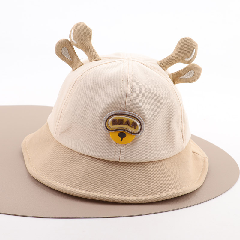 Sombrero para bebés primavera y otoño estilo coreano super lindo corno de ciervo niño sombrero primavera delgado sombrero de pescador para niños