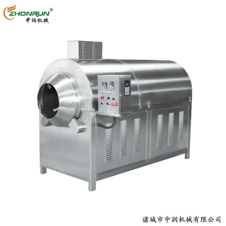 电加热滚筒炒药机 果仁干果花生菜籽炒货机 蒸发速度高