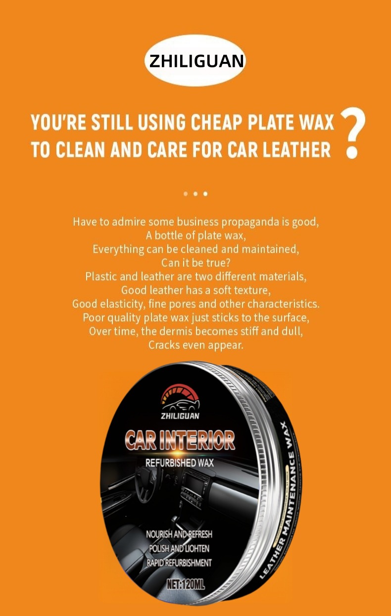 Cross-Border Exclusive Supply: Car Interior Refurbishment Leather Nourishing Cream, Interior Coating Agent, Car Cleaning and Maintenance Agent