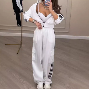 Creative 2024 Autumn Urban Style Women's Polyester Long Sleeve Fashion Casual Suit First Hand Source
