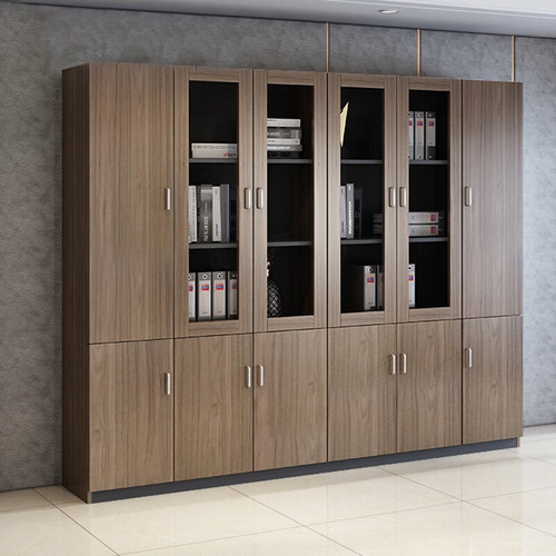 File cabinet, document cabinet, wooden office filing cabinet, explosion-proof glass storage cabinet, bookcase, bookshelf, free combination