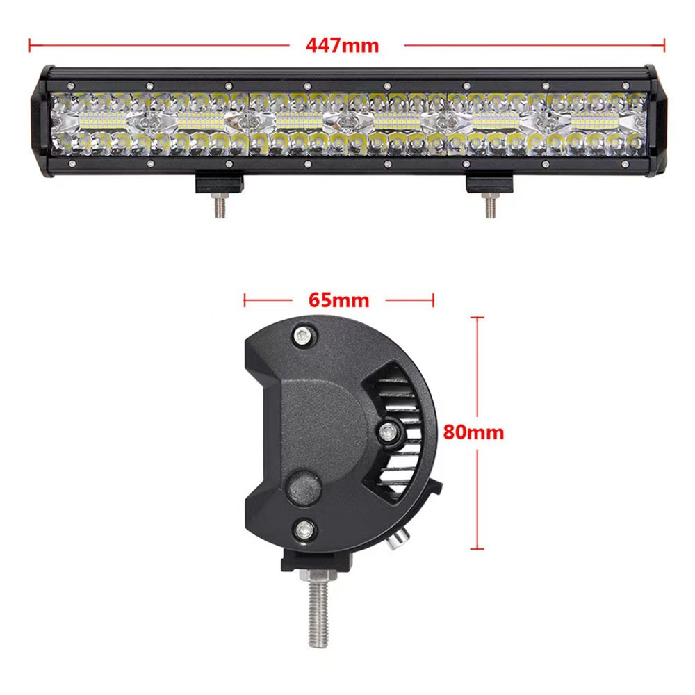 Car LED strip light, three-row 240W work light, inspection light, off-road vehicle roof light, off-road vehicle spotlight