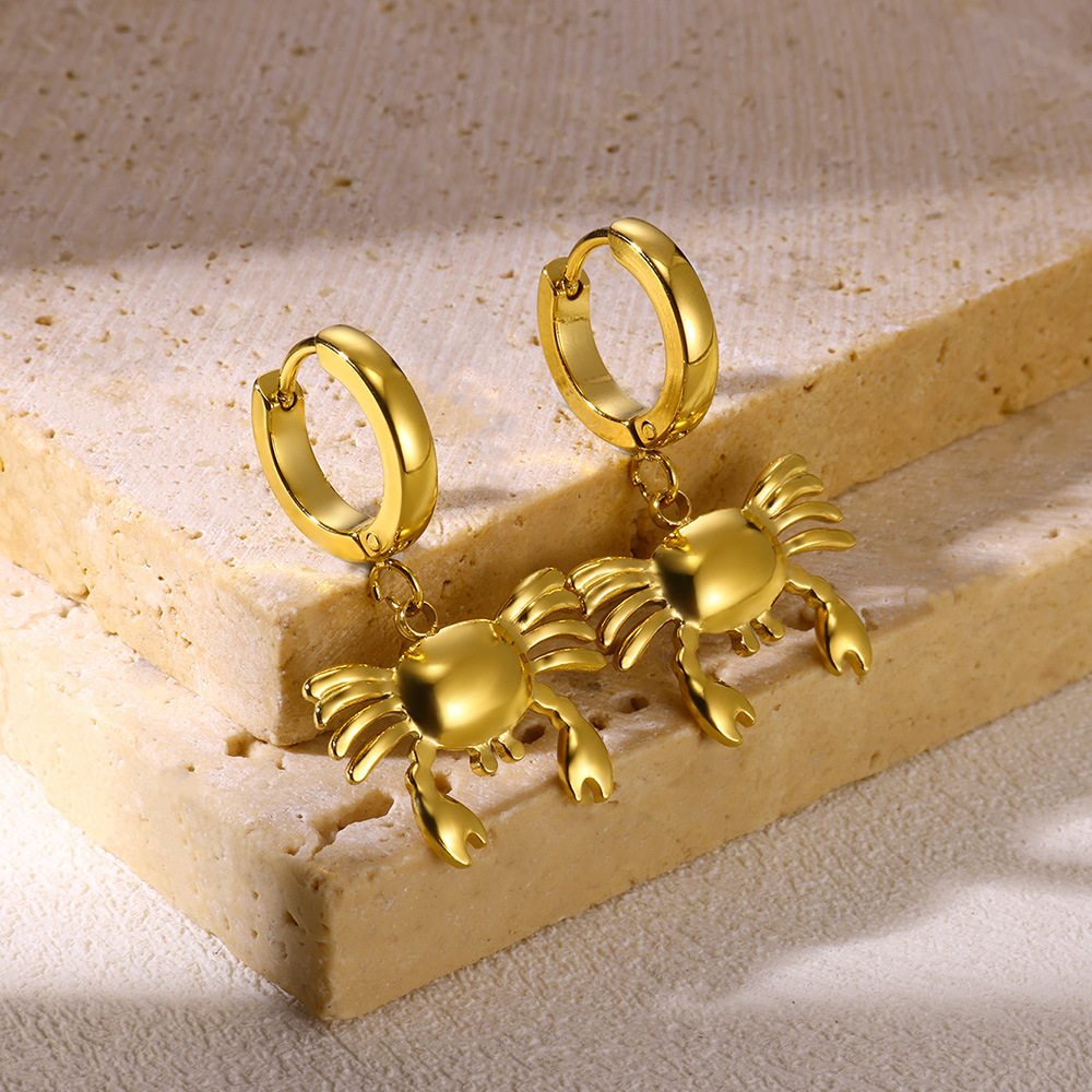 9g Weight 0.03µm-0.05µm Gold Plating Thickness PVD Coated Gold Plating Process 304 Stainless Steel Ear Needle Material Real Gold Plated Plating Material Charm Sleeper Hoop Earrings, Dangling Earrings Classification 1 Pair Quantity Holiday Occasion 304 Stainless Steel Material Solid Color Pattern All Seasons Season Women's Gender Polished Finish Vacation, Simple Style Style Waterproof Non Tarnish, Plating Craft PVD Coated Real Gold Plated Solid Color 304 Stainless Steel Vacation Simple Style Waterproof Non Tarnish Charm Sleeper Hoop Earrings Dangling Earrings 13