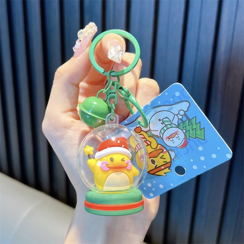 正規版授権元気小黄鴨キーホルダー学生カバンストラップ玩具自動車キーチェーン小プレゼント卸売り|undefined