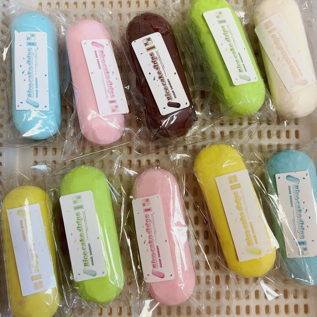 무작위 1색 젖은 부드러운 타원형 스트립 느린 리바운드