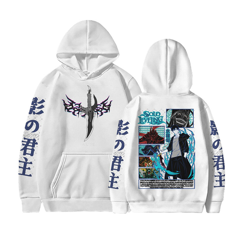 Foreign Trade New I Alone Upgrade Animation Japanese Surrounding Clothes Men's and Women's Spring and Autumn Sports Leisure Hoodie Trend