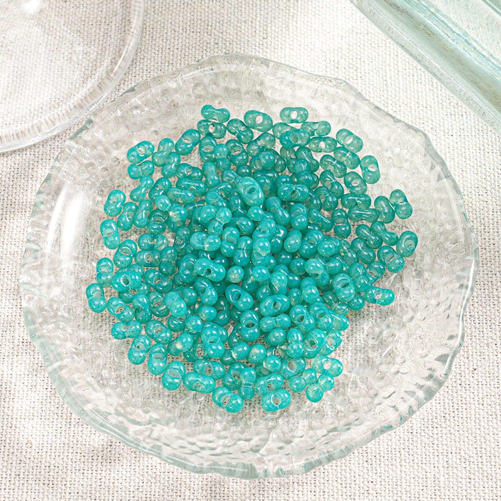 【400 piezas 2 botellas】Cuentas Xiaozi, cuentas sueltas, cuentas para pulseras, material para cuentas, cuentas espaciadoras de 3 mm, accesorios para cadena de teléfono DIY