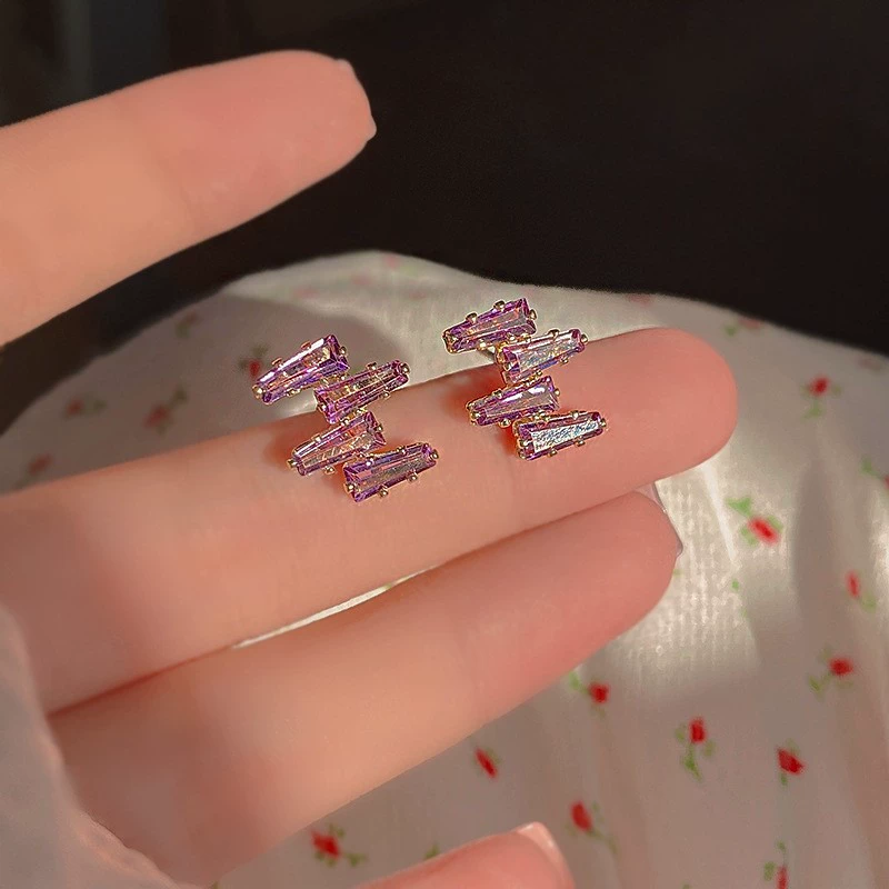Серебряная игла, серьги, мелкие медные цирконии с жемчугом с кисточками, серебро 925 пробы, китайский стиль, европейский стиль