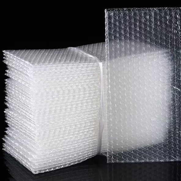 双层气泡袋批发加厚防震气泡膜袋透明打包装泡沫袋子