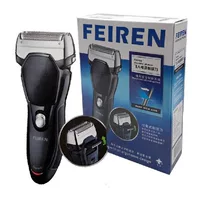 Электробритва FEIREN 6538, перезаряжаемая, двойная фольга, мужская, чёрная эргономичная