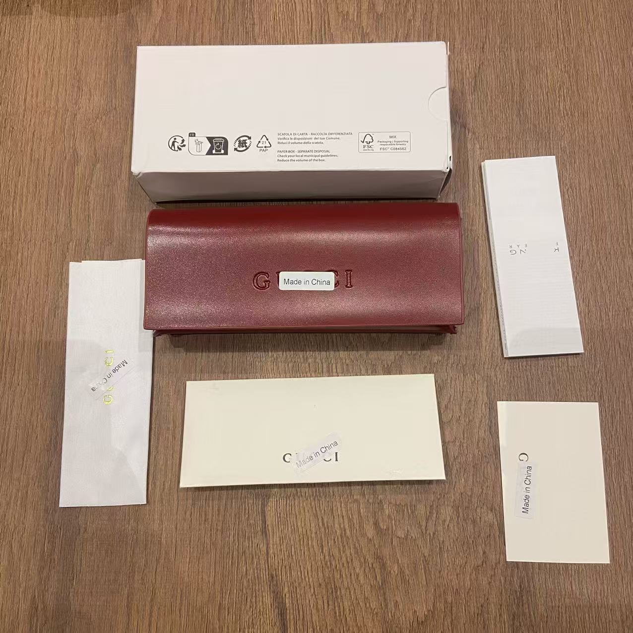 Mayorista de marca de alta calidad Xiaoxiang caja de gafas de sol conjunto completo de moda caja de embalaje de gafas de sol alta calidad