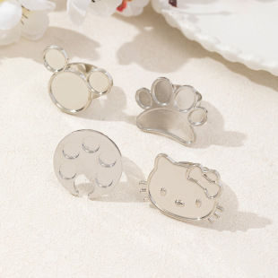 Manicure Tools Ring Palette Ring Foot Metal Palette Manicure Supplies Color Ring Display Stand
