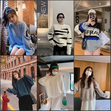 2025秋冬新款女装套头毛衣韩版外贸尾货女式毛衣东南亚货源批发