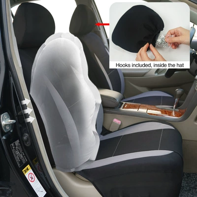 Cross-border Hot Waist Universal seat cover - grey-5-9-piece-set