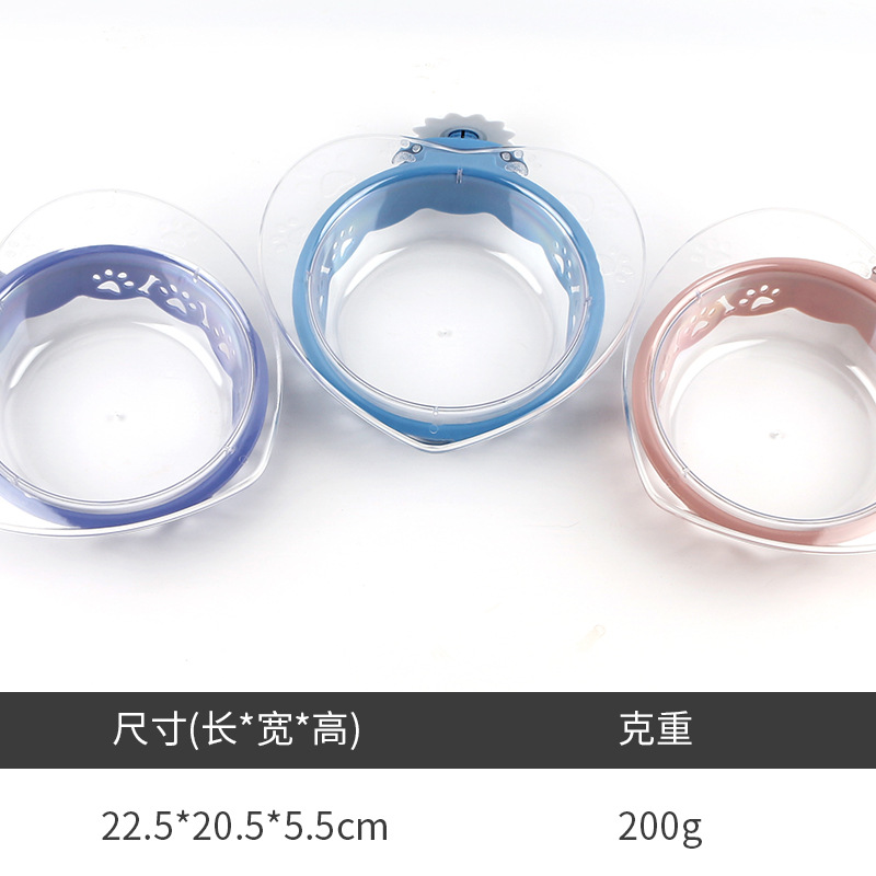 Pet Bowl Perro Amor colgando tazón de fuente de alimentación perro Tazón de arroz tazón único tazón de fuente de bebida vajilla de gato entrega de una sola pieza