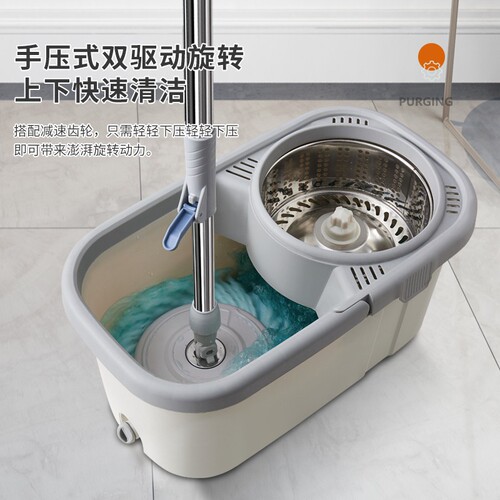 Hand-washable spin mop household bucket thickened mop spin good god mop bucket mop household bucket mop bucket