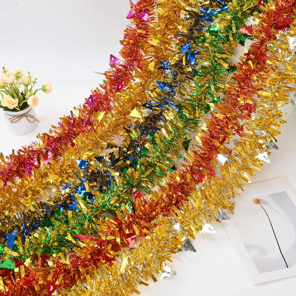 comercio exterior transfronterizo árbol de Navidad colgante de piedra espuma cifrado de color grueso decoración de Navidad tira de color dibujo de flores