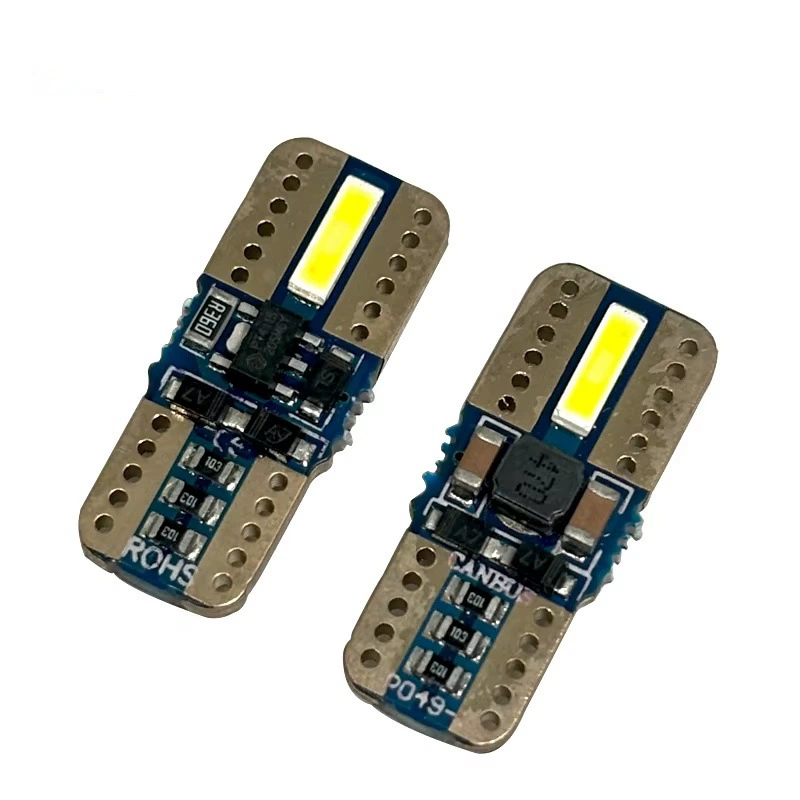 Автомобильная светодиодная лампа T10 7020 2SMD постоянного тока 12-24 Универсальный подсветка
