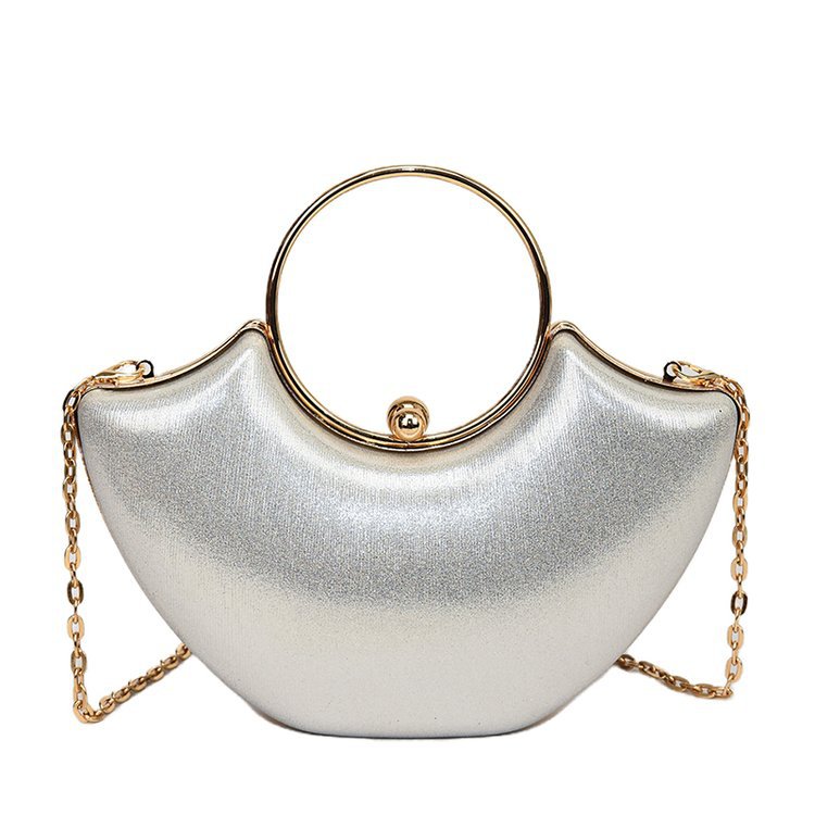 Luxury Cross-Border Women's Handbags 2024 New Arrival European & American Retro Clasp Shell Bag Sparkling Evening Clutch Shoulder Bag - Thumbnail 7