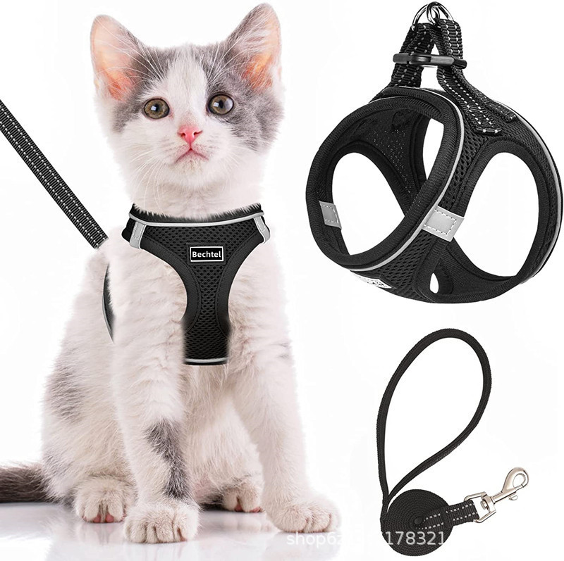 Correa de pecho chaleco tipo cuerda de tracción para caminar cuerda para perros cuerda para gatos adornos perros pequeños artículos para mascotas anti-desprendimiento