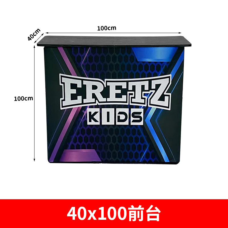 40x200cm front desk plegable pantalla rápida espectáculo de transferencia tela elástica mostrador tubo de aluminio soporte de carga recepción cabina de publicidad