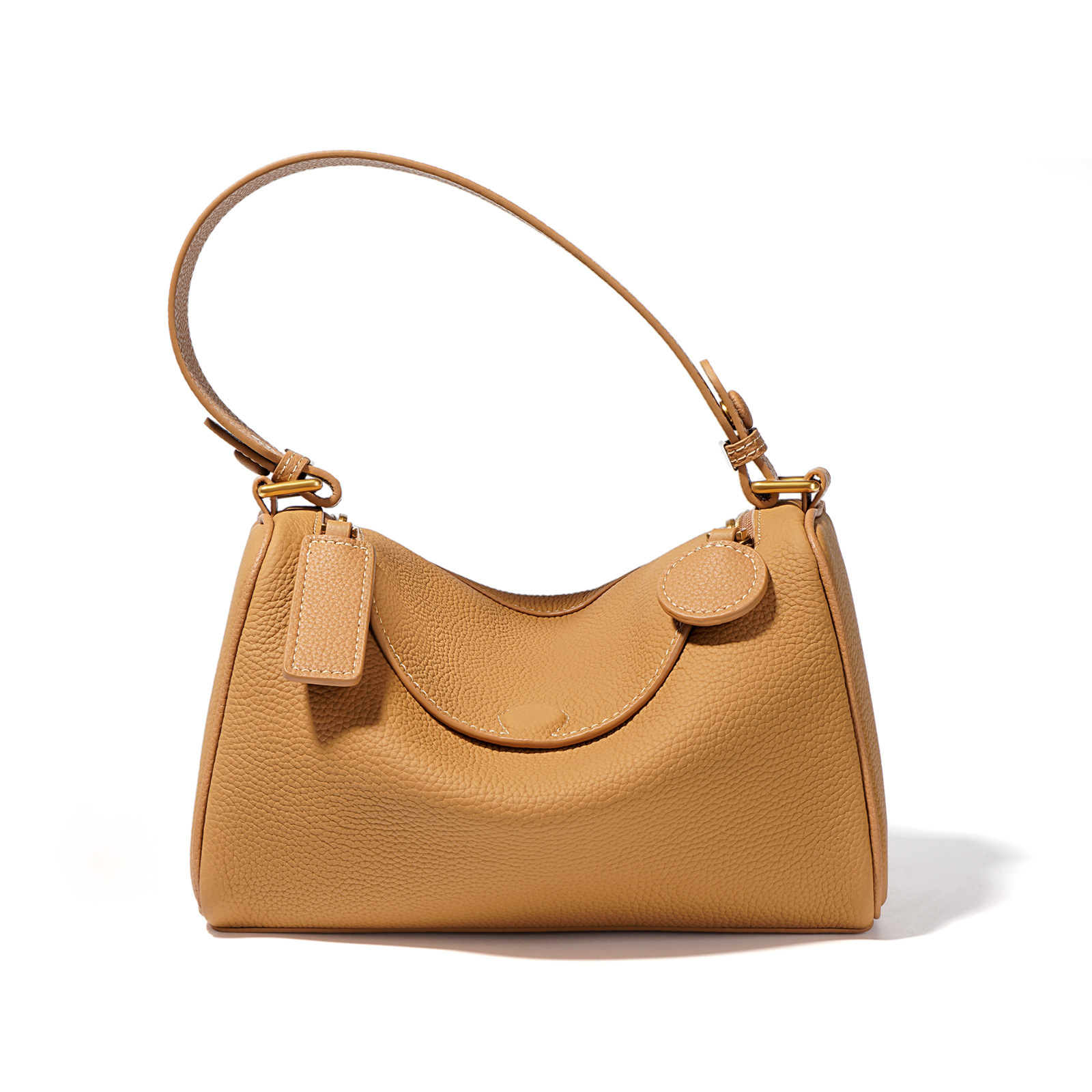 Women's 2025 New Top Grain Cowhide Commuter Versatile Crossbody Bag Luxury Genuine Leather Shoulder Pillow Bag - Thumbnail 6