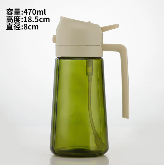 家用自动开合喷油壶喷倒食用油喷雾雾化加厚喷油瓶厨房神器不挂油|undefined