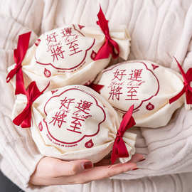 2022糖果形状帆布糖果袋雪花酥饼干礼袋小众实用糯米船包装布袋