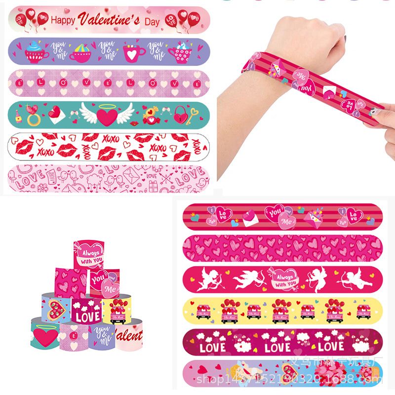 Día de San Valentín fiesta raqueta anillo pulsera Día de San Valentín raqueta anillo estudiante regalo muñeca Correa regalo Silicona