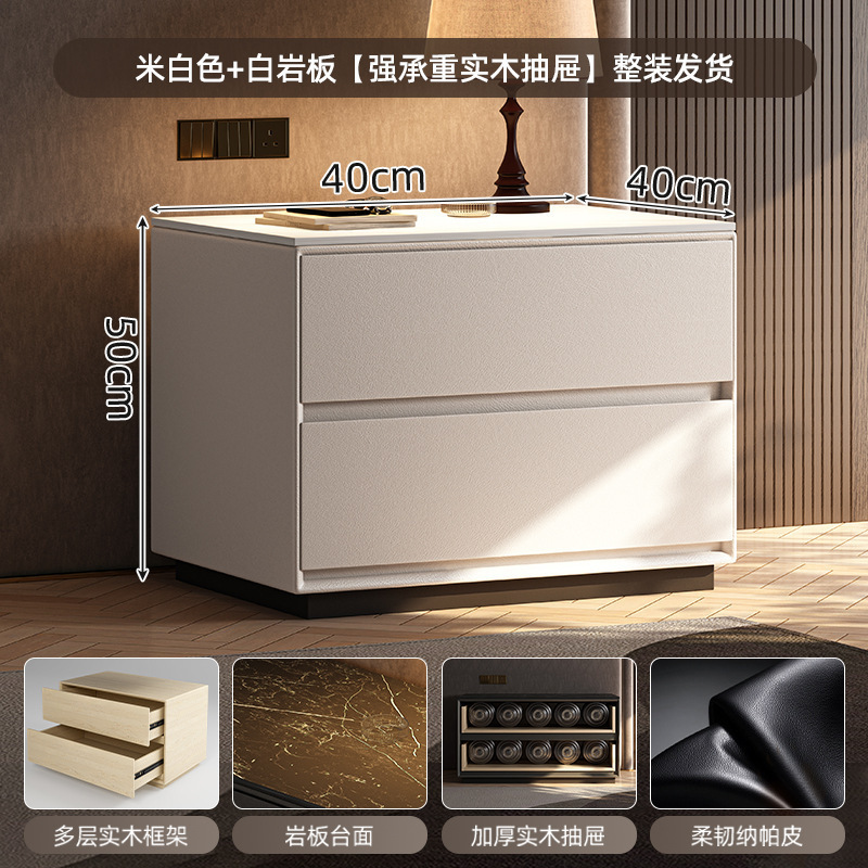 Taberna de cabecera armario de almacenamiento en un todo 2025 nuevo armario de almacenamiento de dormitorio doméstico de gran tamaño armario de madera maciza de lujo ligero