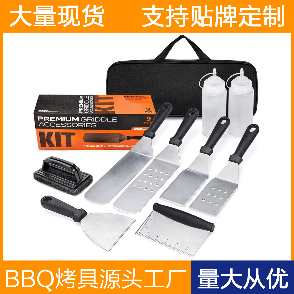 Amazon set de cocinas de cocina, sopa de filete, sopa de acero inoxidable, mango de plástico, sopa de hierro, pala de cocción