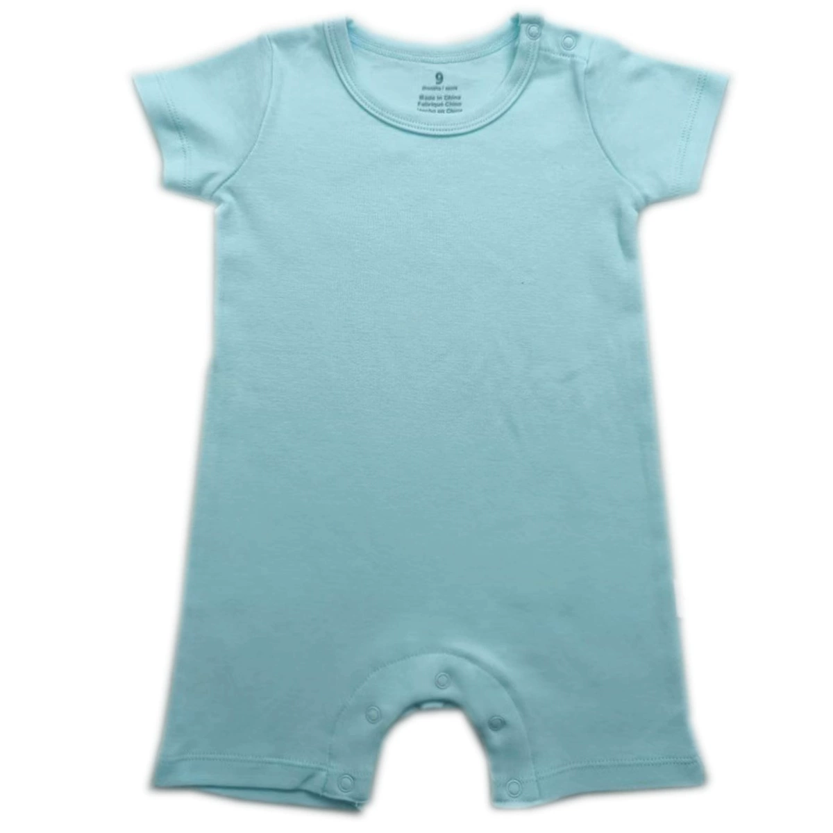 Foreign trade short crawl [double-sided cotton] baby animal floral floral shoulder open button one-piece short-sleeved crawl suit for men, women and infants