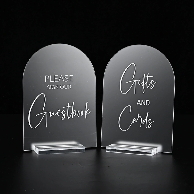 Акриловая вечеринка банкет украшение свадебного стола пользовательские акриловые прозрачные арочные полукруглые сиденья на заказ