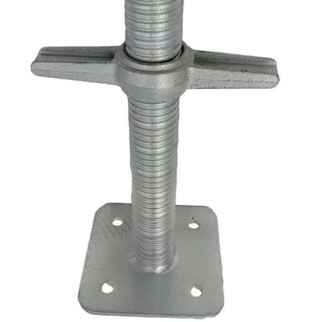 厂家直供建筑脚手架底座 实心空心可调节底座上托 各种尺寸