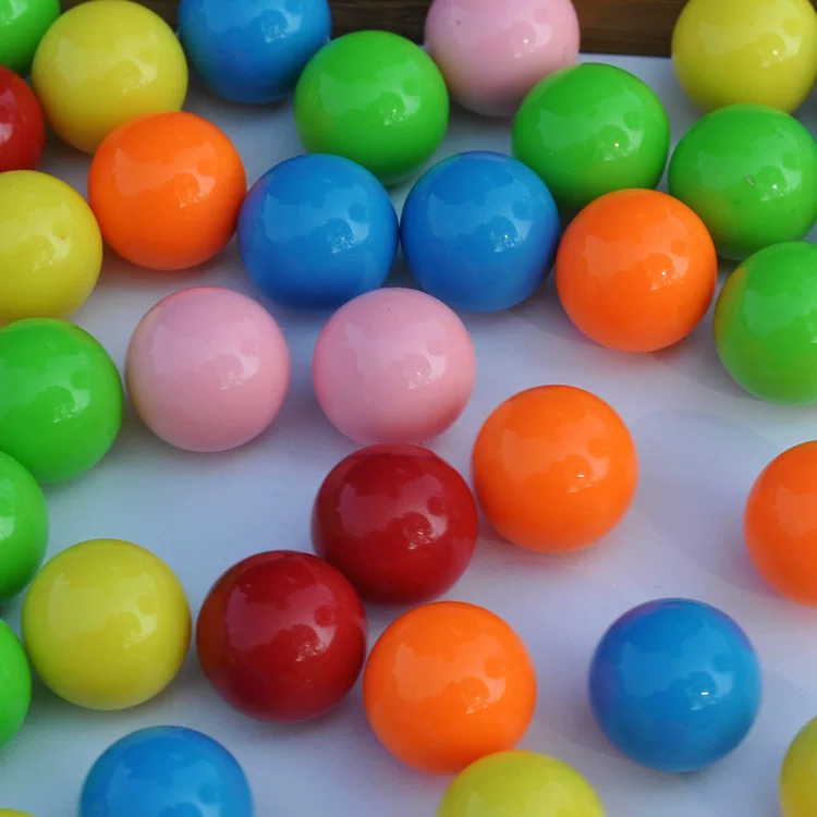 Mixed plastic round beads, stone inlay for teaching maths, 20mm