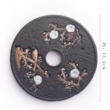 家用铸铁壶承围炉煮茶壶垫茶托隔热盘复古茶道配件底座厂家批发