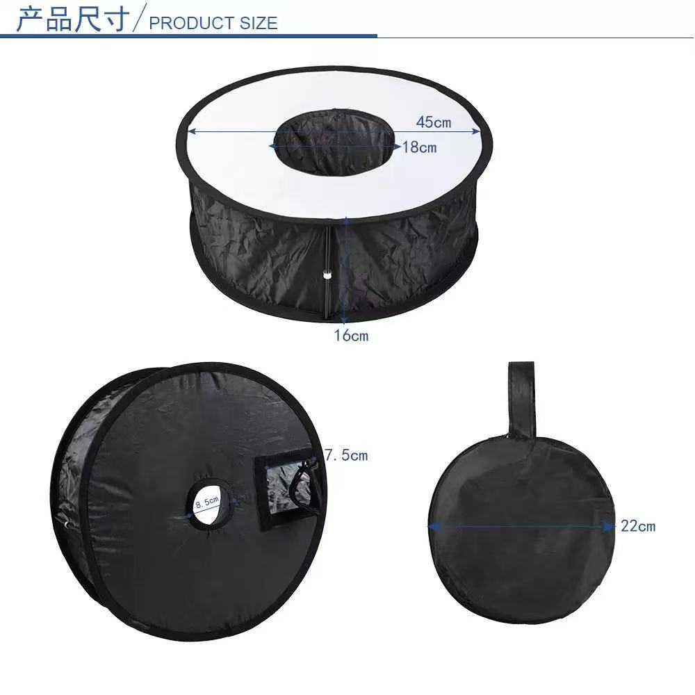 Wholesale 45cm ring folding soft light box Micro -distance eye light flashing lampshade ring flash soft light box 2
