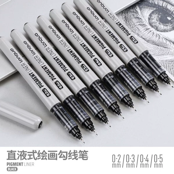 Languo Art Drawing Pen - Quick-drying, non-smudging, waterproof, ultra-fine sketching pen for design and drawing