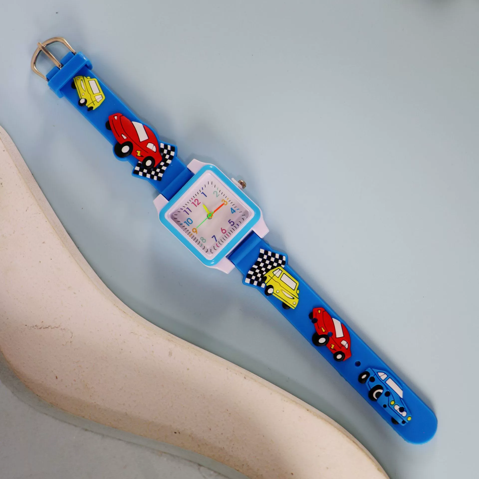 Silicone children's watch with gears, children's quartz watches