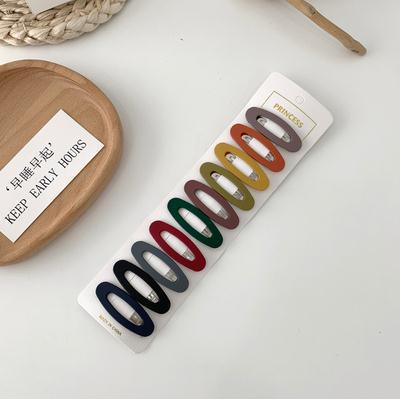 Set de 10 Horquillas BB Coreanas Simples, para Flequillo, de Colores