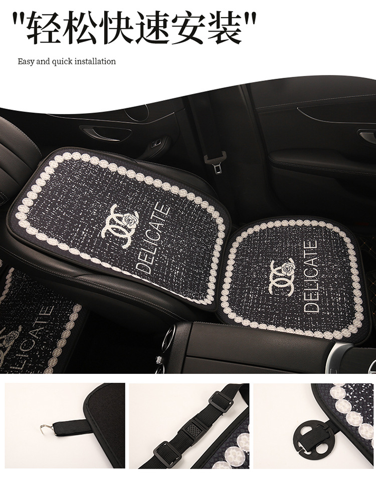 Luxury and stylish car seat cushion, no need to tie, non-slip, does not block airbags, suitable for all seasons, popular online model